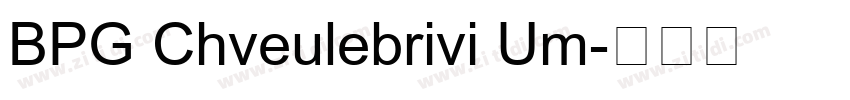 BPG Chveulebrivi Um字体转换